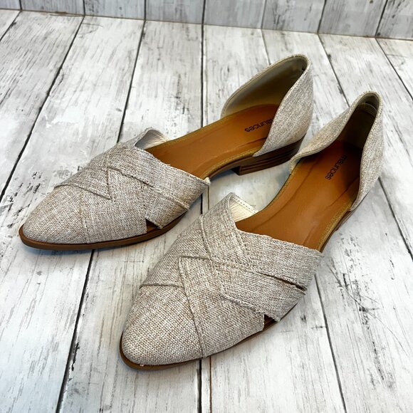 Maurices Shelby D'Orsay Flat Neutral Slip On Summer Shoe Women's Size 11 NEW - Picture 8 of 8
